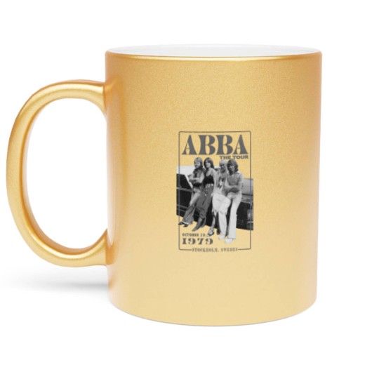 Discover A.b.b.a The Tour Metallic Mugs, A.b.b.a Metallic Mugs Vintage, Retro A.b.b.a 1979 Tour Metallic Mugs, Gift For Fan Metallic Mugs, Vintage Abaa Tour Metallic Mugs
