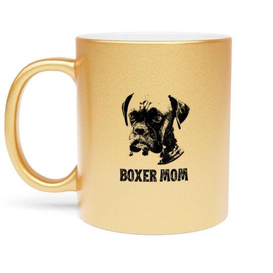 Discover Boxer Dog Mom - Boxer Mom - Boxer Dog - Metallic Mugs