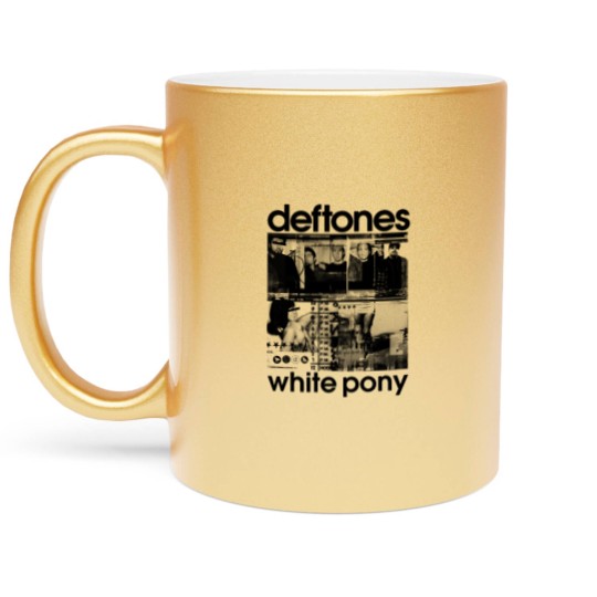 Discover Deftone ROCK BAND Metallic Mugs - white pony