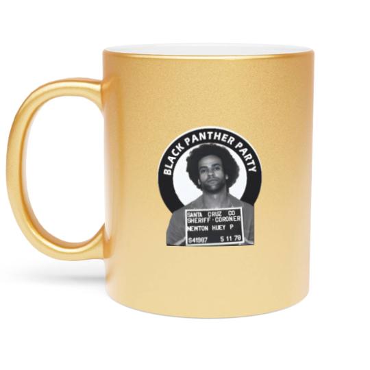 Discover Huey Newton Metallic Mugs, bl panther porty Metallic Mugs
