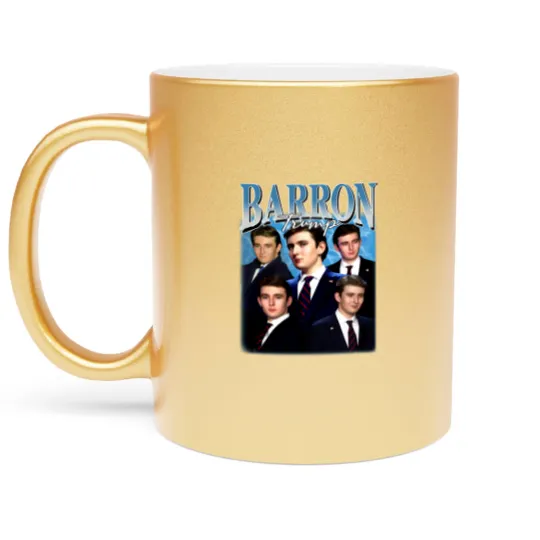 Discover Barron Trump Bootleg Metallic Mugs, Barron Trump Metallic Mugs, Barron Trump Fan