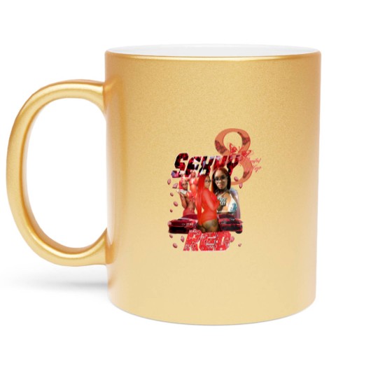Discover Vintage Sexyy Red Metallic Mugs, Sexyy Red Metallic Mugs, Retro Sexyy Red Metallic Mugs For Fans