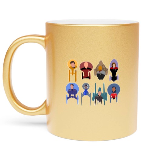 Discover Trek ships & captains 2020 Metallic Mugs