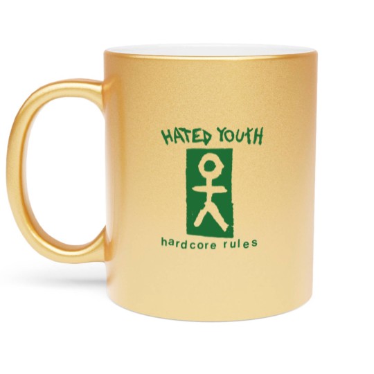 Discover Hated Youth Metallic Mugs Vintage Rock Punk Metallic Mugs