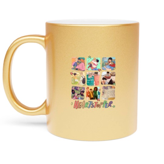 Discover Heartstopper Metallic Mugs, Nick and Charlie Metallic Mugs, Heartstopper Leaves LGBTQ Pride