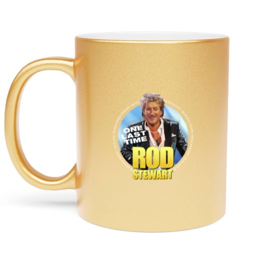 Discover Rod Stewart 2025 tour Metallic Mugs BLACK Metallic Mugs
