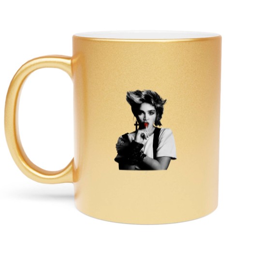 Discover Cool Madonna Lollipop Tour Cotton White Metallic Mugs