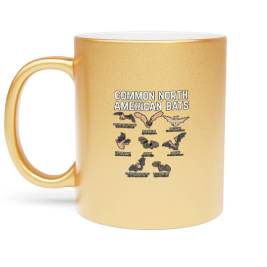 Discover Common North American Bats Metallic Mugs