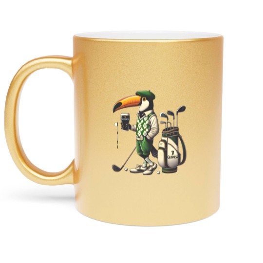 Discover Guinness Golf Irish ToucanBru Unisex Heavy Cotton Metallic Mugs