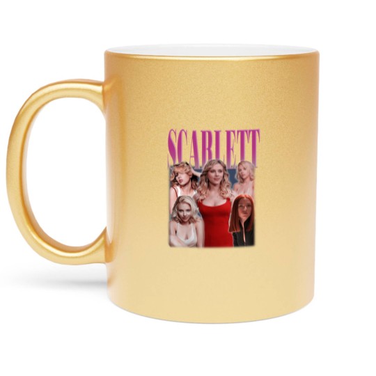 Discover Scarlett Johansson Metallic Mugs, Scarlett Johansson Fan, Scarlett Johansson Movies Metallic Mugs