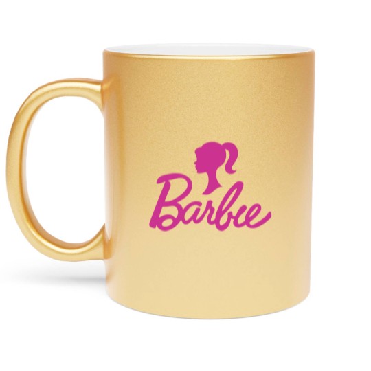 Discover Barbie Doll 2023 Metallic Mugs, Barbie V3 Metallic Mugs, Vintage Doll Metallic Mugs