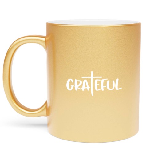Discover Grateful Cool Faith Metallic Mugs,Religious Appearel,Faith-Based Fashion, Jesus Christ  Metallic Mugs