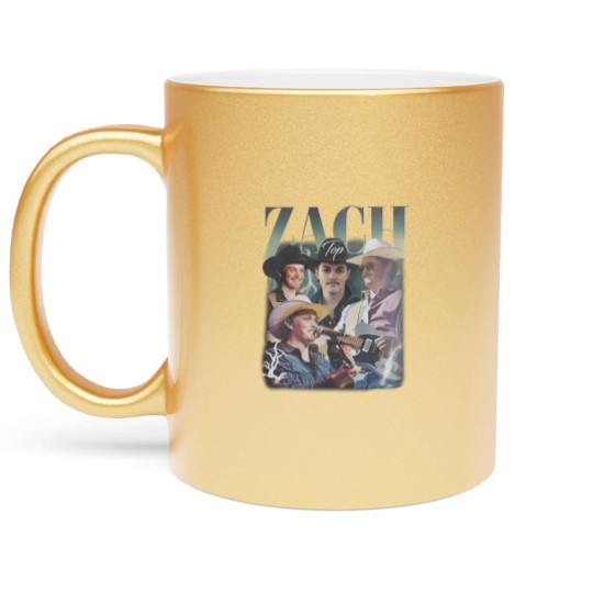 Discover Vintage Zach Top Country Music Festival 2025 Rap Metallic Mugs, Singer Band king of country Metallic Mugs