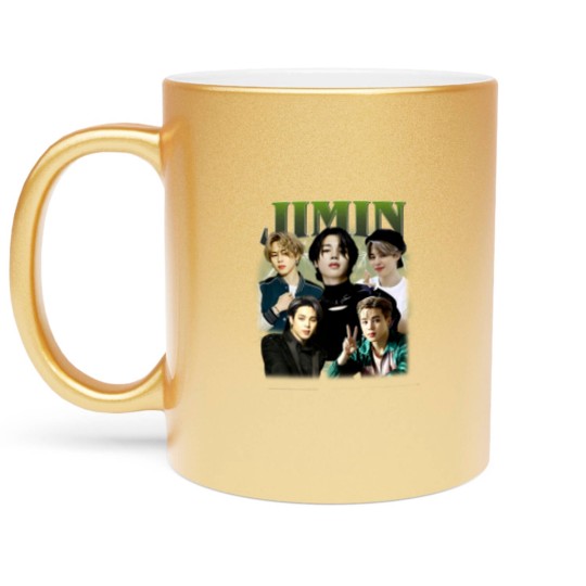 Discover Limited Jimin Korean Pop Metallic Mugs Vintage Unisex Metallic Mugs