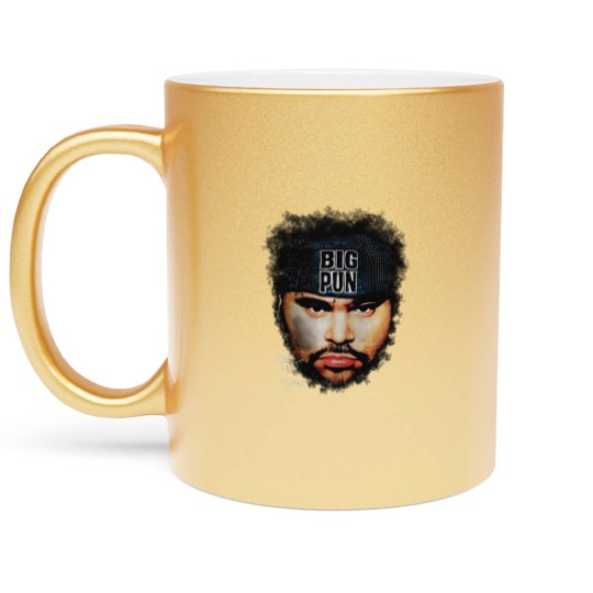 Discover BIG PUN Metallic Mugs vintage bootleg hip hop rap Metallic Mugs