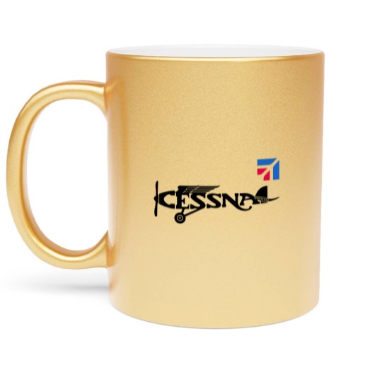 Discover Cessna Aircraft Aviation Airplane House Flags Metallic Mugs