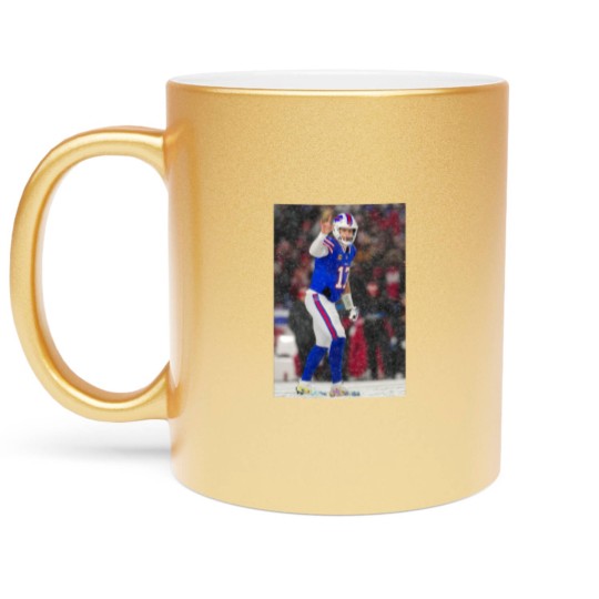 Discover Josh Allen Football Metallic Mugs, Buffalo Fan Gift