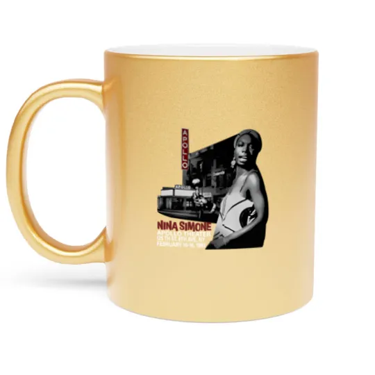 Discover Nina Simone, Gorgeous Apollo Theater Metallic Mugs