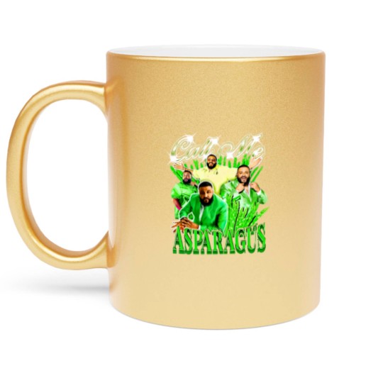 Discover Dj Khaled Call Me Asparagus Vintage Metallic Mugs
