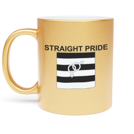 Discover Straight Pride Metallic Mugs Gender Symbols Men & Woman