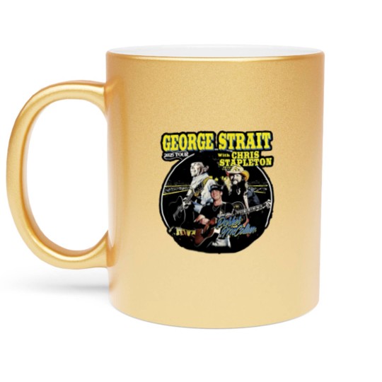 Discover Chris Stapleton King of Country Tour Stadium 2025 Metallic Mugs S