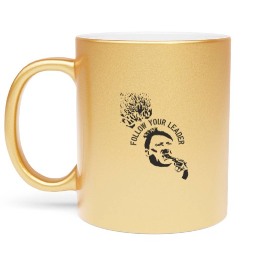 Discover Follow Your Leader Metallic Mugs- Punk Crust Black Flag Leftover Crack Oi, Unisex Metallic Mugs