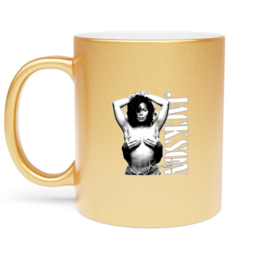 Discover Janet Jackson Concert Tour Metallic Mugs, Vintage Janet Jackson Metallic Mugs