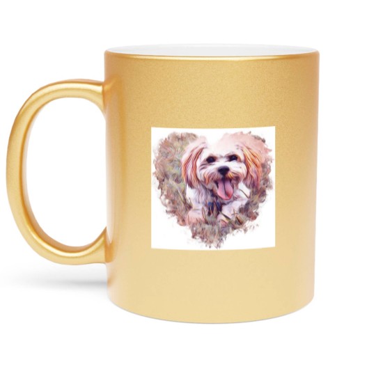 Discover Riley the Cavachon Metallic Mugs