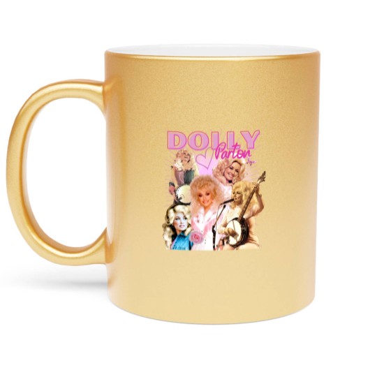 Discover Vintage Dolly Parton Country Music Fan NashvilleT Metallic Mugs