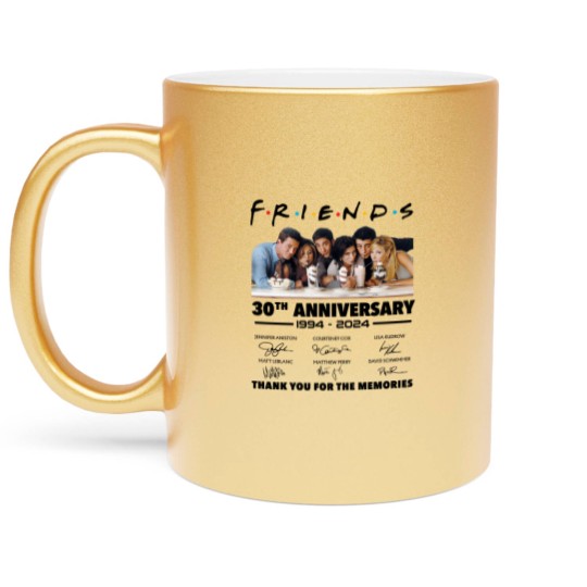 Discover Friends 30th Anniversary 1994 - 2024 Thank You Metallic Mugs