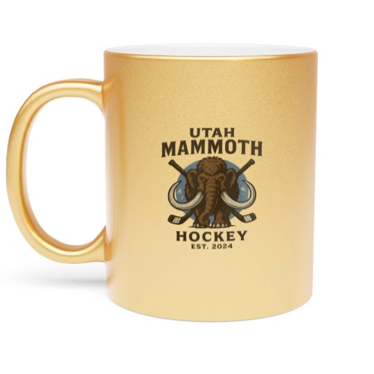Discover Utah Mammoth Hockey Metallic Mugs, Utah Mammoth Metallic Mugs, Unisex Sports Metallic Mugs