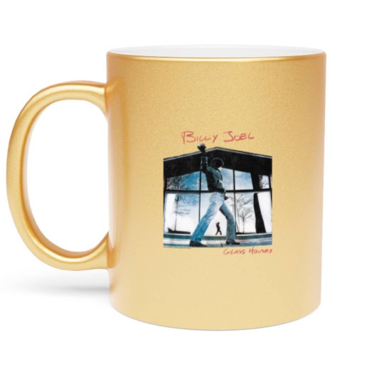 Discover Billy Joel Glass Houses White Metallic Mugs