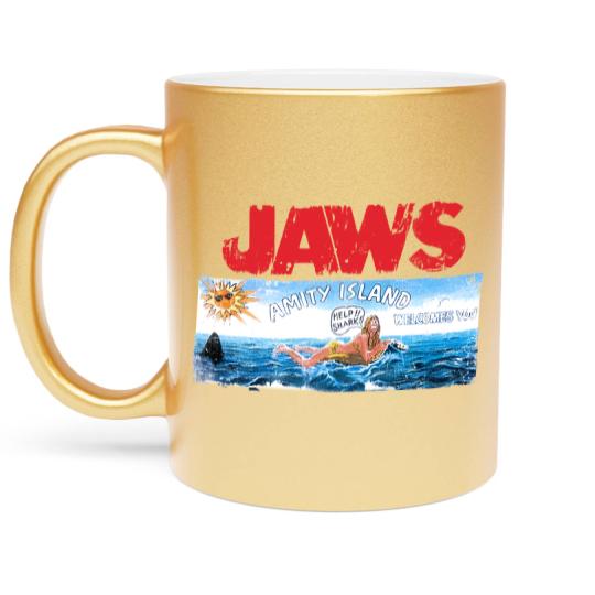 Discover Jaws Amity Island Movie Metallic Mugs