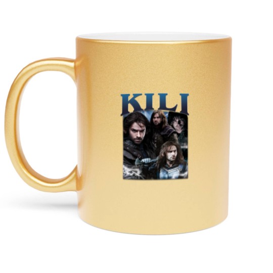 Discover Limited Kili Metallic Mugs Vintage 90s Metallic Mugs Fili and Kili Movie Gif For Woman And Man Unisex Metallic Mugs