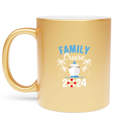 Discover Family cruise 2023 for cruising ship vacation Metallic Mugs