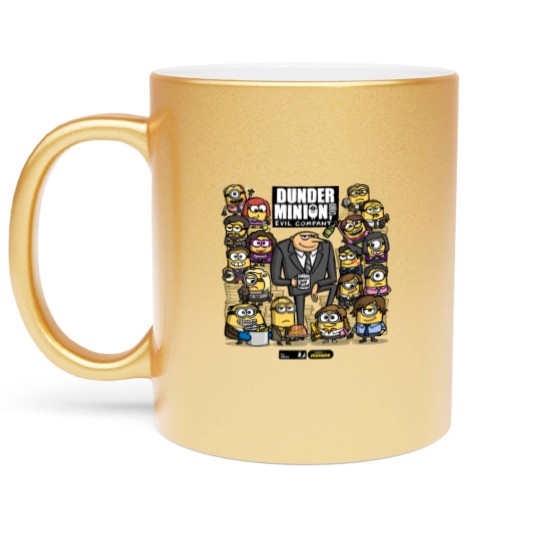 Discover The Office X Minions Characters Metallic Mugs