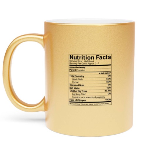 Discover Half-Blood Nutrition Guide (Percy) Classic Metallic Mugs Metallic Mugs