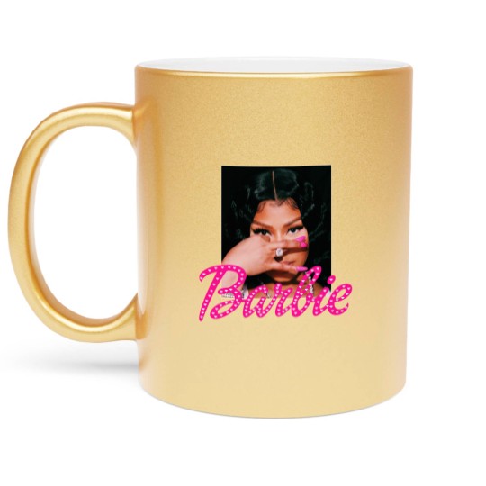 Discover Nicki Minaj Barbi Girl Metallic Mugs| Queen of Rap Metallic Mugs