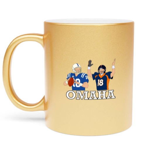 Discover Peyton Manning Omaha Metallic Mugs
