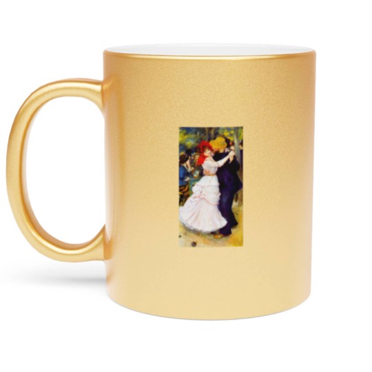 Discover Auguste Renoir - Dance At Bougival Metallic Mugs