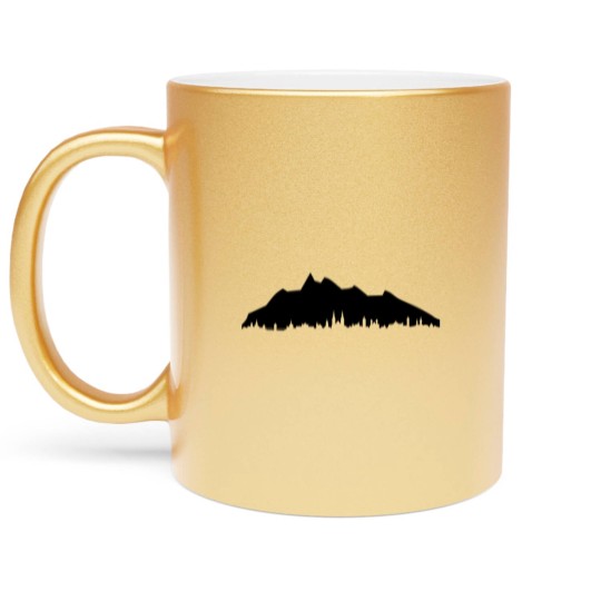 Discover Pilatus Lucerne skyline Metallic Mugs