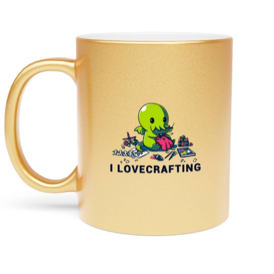 Discover I Lovecrafting Metallic Mugs