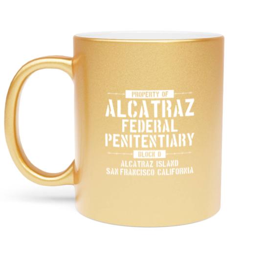 Discover Alcatraz - California - The Rock - Jail - Prison Metallic Mugs