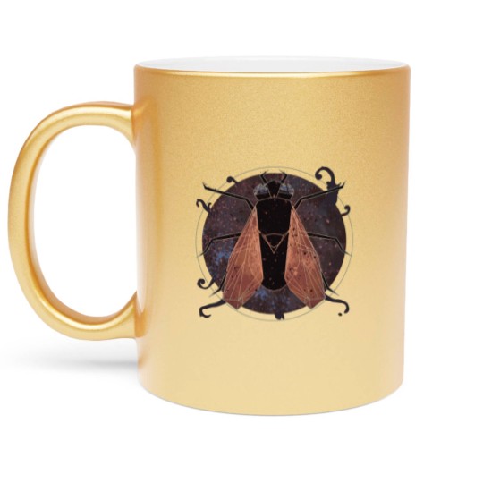 Discover Leprous' fly - Geometric Metallic Mugs