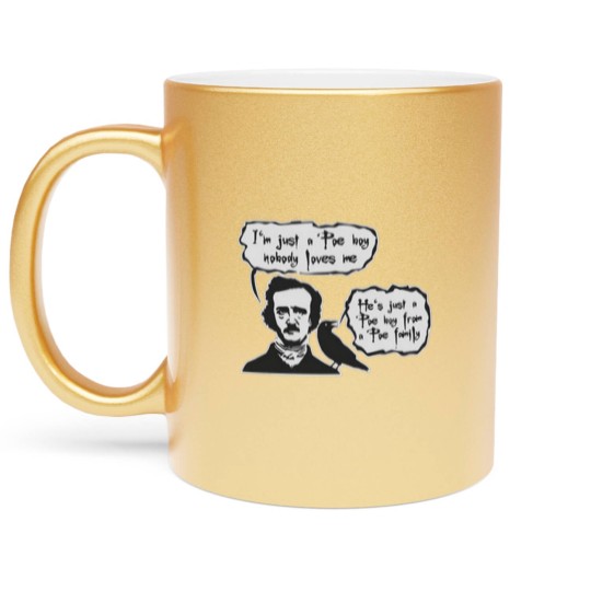 Discover BOHEMIAN POE Edgar Allan Poe RAVEN Metallic Mugs