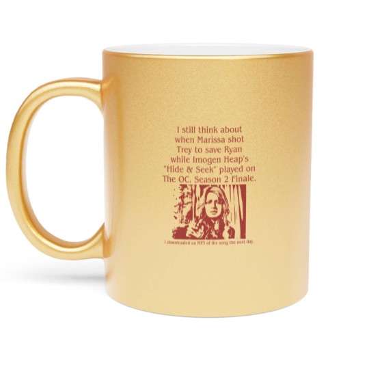 Discover I Still Think About When Marissa Shot Trey on The O.C. Season 2 Finale Metallic Mugs