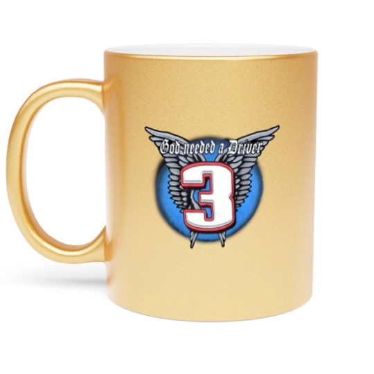 Discover Vintage Dale Earnhardt Sr. no. 3 God Needed a Driver Metallic Mugs