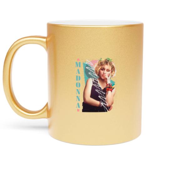 Discover Madonna Original 80s Vintage Style - Madonna - Metallic Mugs