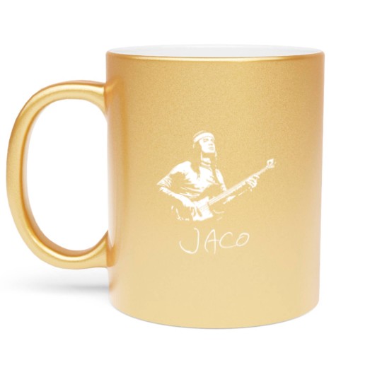 Discover Jaco Pastorius Jazz Musician Guitarist Metallic Mugs