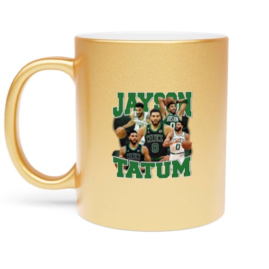Discover Jayson Tatum Basketball  Basketball Graphic Tees Metallic Mugs